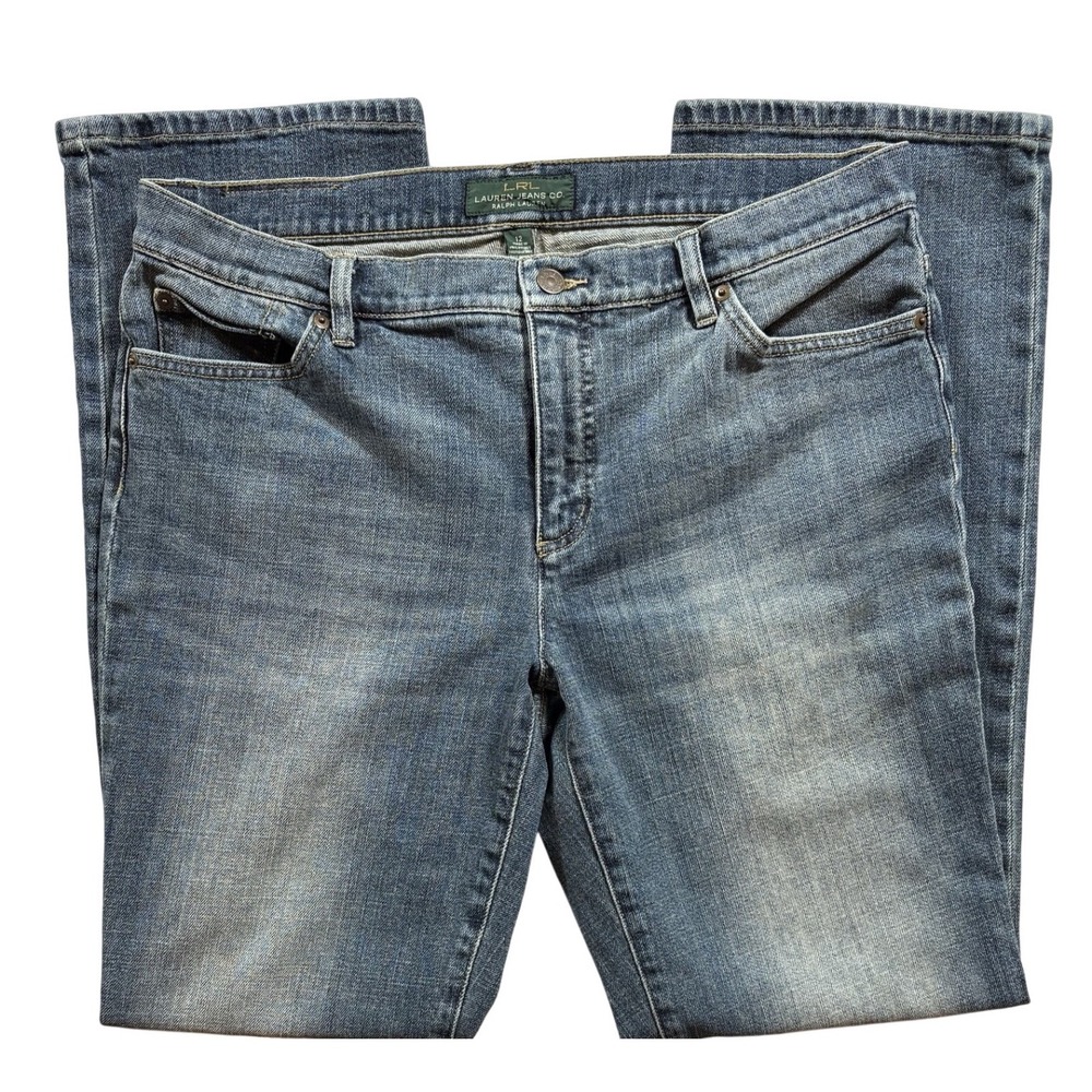 Lauren Ralph Lauren Women's Jeans Size 12 Denim Classic Straight Blue - 860